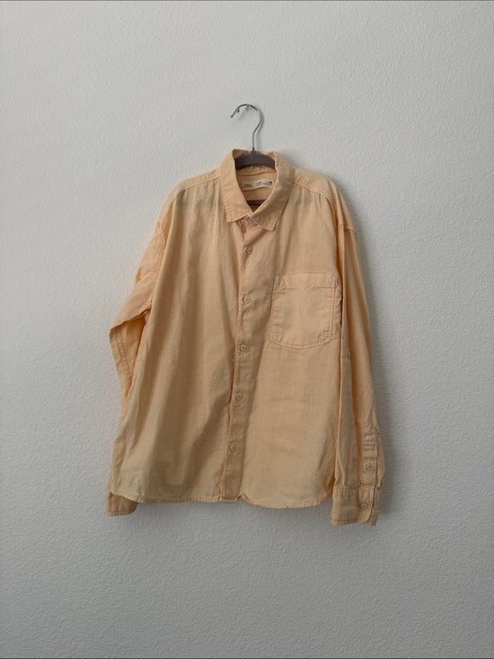 Zara Other - Zara Kids Light Peach Button-Up Shirt